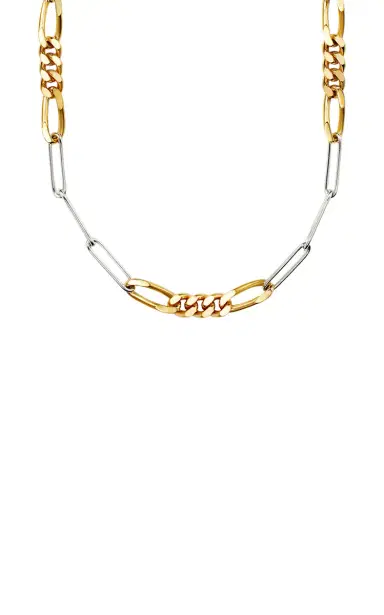 Milamore 18K Yellow and White Gold Classic Duo Chain VIIl - White - OS - Only At Moda Operandi | Thumbnail 4 Milamore 18K Yellow and White Gold Classic Duo Chain VIIl - White - OS - Only At Moda Operandi | Thumbnail 4
