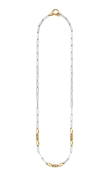 Milamore 18K Yellow and White Gold Classic Duo Chain VIIl - White - OS - Only At Moda Operandi | Thumbnail 1 Milamore 18K Yellow and White Gold Classic Duo Chain VIIl - White - OS - Only At Moda Operandi | Thumbnail 1