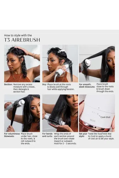 T3 Airebrush One-step Smoothing And Volumizing Hair Dryer Brush | Thumbnail 11 T3 Airebrush One-step Smoothing And Volumizing Hair Dryer Brush | Thumbnail 11