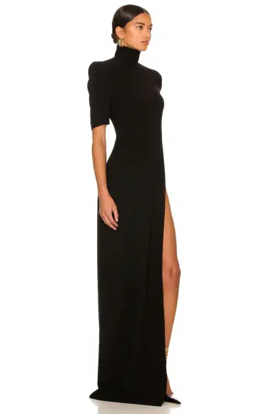 MONOT High Slit T-Neck Gown | Thumbnail 2 MONOT High Slit T-Neck Gown | Thumbnail 2