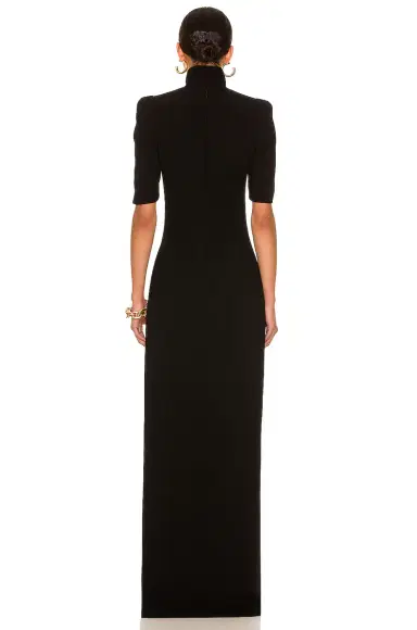 MONOT High Slit T-Neck Gown | Thumbnail 4 MONOT High Slit T-Neck Gown | Thumbnail 4