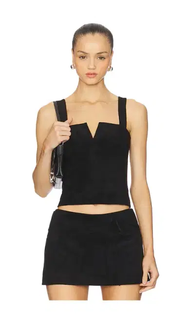 Amanda Uprichard x REVOLVE Nia Suede Top | Thumbnail 1 Amanda Uprichard x REVOLVE Nia Suede Top | Thumbnail 1
