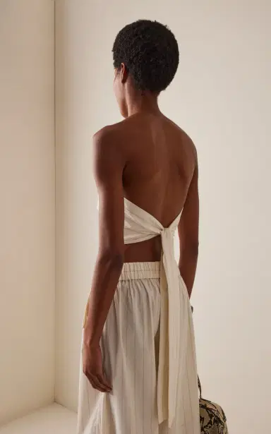 St. Agni Strapless Striped Cotton-Blend Top | Thumbnail 14 St. Agni Strapless Striped Cotton-Blend Top | Thumbnail 14