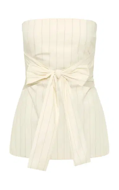St. Agni Strapless Striped Cotton-Blend Top | Thumbnail 16 St. Agni Strapless Striped Cotton-Blend Top | Thumbnail 16