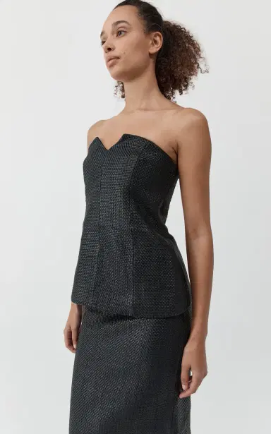 St. Agni Strapless Woven Leather Bodice | Thumbnail 16 St. Agni Strapless Woven Leather Bodice | Thumbnail 16