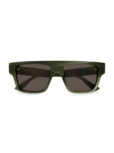 Gucci Men's Subtle Web 53MM Square Sunglasses - Green Black | Thumbnail 2 Gucci Men's Subtle Web 53MM Square Sunglasses - Green Black | Thumbnail 2