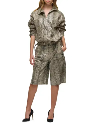 Hudson Jeans Women's Snake-Printed Trouser Shorts | Thumbnail 2 Hudson Jeans Women's Snake-Printed Trouser Shorts | Thumbnail 2
