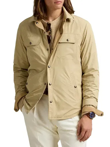 Polo Ralph Lauren Men's Suede Utility Overshirt | Thumbnail 4 Polo Ralph Lauren Men's Suede Utility Overshirt | Thumbnail 4