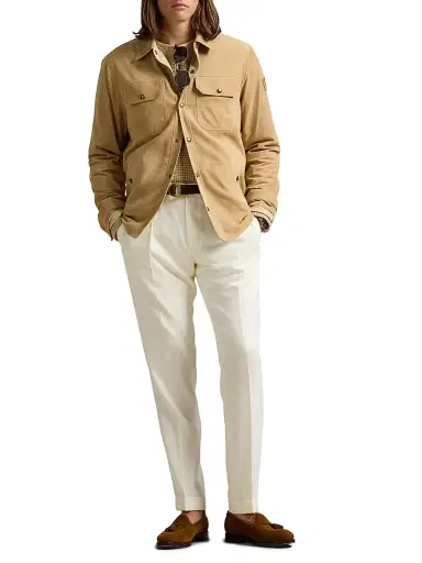 Polo Ralph Lauren Men's Suede Utility Overshirt | Thumbnail 1 Polo Ralph Lauren Men's Suede Utility Overshirt | Thumbnail 1
