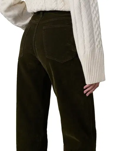 Joe's Jeans Women's Margot Straight-Leg Velvet Pants - Olive | Thumbnail 7 Joe's Jeans Women's Margot Straight-Leg Velvet Pants - Olive | Thumbnail 7