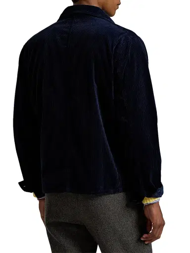 Polo Ralph Lauren Men's Corduroy Single-Breasted Field Jacket - Hunter Navy | Thumbnail 4 Polo Ralph Lauren Men's Corduroy Single-Breasted Field Jacket - Hunter Navy | Thumbnail 4