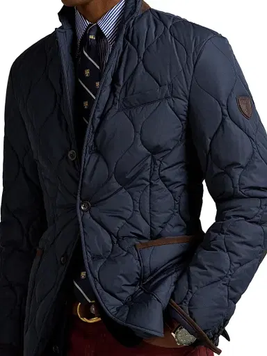 Polo Ralph Lauren Men's Eastham Quilted Button-Front Field Jacket - Collection Navy | Thumbnail 5 Polo Ralph Lauren Men's Eastham Quilted Button-Front Field Jacket - Collection Navy | Thumbnail 5