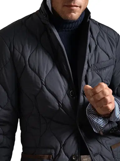 Polo Ralph Lauren Men's Eastham Quilted Button-Front Field Jacket - Collection Navy | Thumbnail 7 Polo Ralph Lauren Men's Eastham Quilted Button-Front Field Jacket - Collection Navy | Thumbnail 7