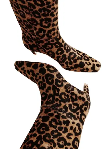 Reformation Women's Remy 50MM Leopard-Print Leather Knee-High Boots - Leopard Haircalf - Size 6 | Thumbnail 2 Reformation Women's Remy 50MM Leopard-Print Leather Knee-High Boots - Leopard Haircalf - Size 6 | Thumbnail 2