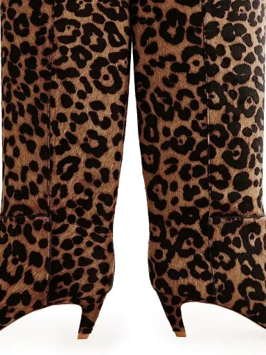 Reformation Women's Remy 50MM Leopard-Print Leather Knee-High Boots - Leopard Haircalf - Size 6 | Thumbnail 3 Reformation Women's Remy 50MM Leopard-Print Leather Knee-High Boots - Leopard Haircalf - Size 6 | Thumbnail 3