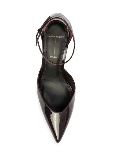 Black Suede Studio Women's Darcie 80MM Patent Pumps - Dark Plum Patent - Size 9 | Thumbnail 5 Black Suede Studio Women's Darcie 80MM Patent Pumps - Dark Plum Patent - Size 9 | Thumbnail 5