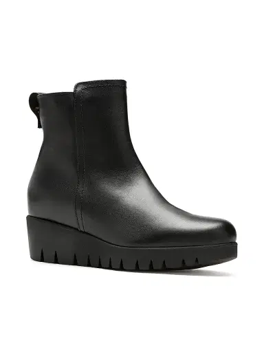 La Canadienne Women's Teagan 40MM Waterproof Leather Wedge Booties - Black Leather - Size 9 | Thumbnail 2 La Canadienne Women's Teagan 40MM Waterproof Leather Wedge Booties - Black Leather - Size 9 | Thumbnail 2