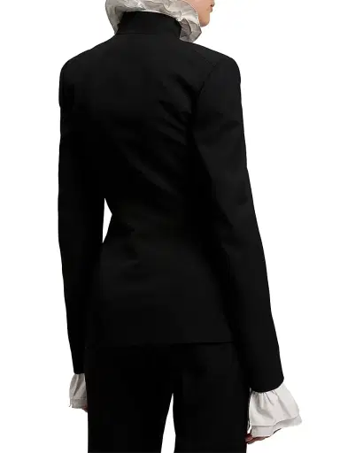 Ralph Lauren Collection Women's Eliza Grain De Poudre Jacket - Black | Thumbnail 5 Ralph Lauren Collection Women's Eliza Grain De Poudre Jacket - Black | Thumbnail 5