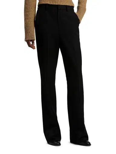 Ralph Lauren Collection Women's Wrigley Grain De Poudre Pants - Black - Size 8 | Thumbnail 3 Ralph Lauren Collection Women's Wrigley Grain De Poudre Pants - Black - Size 8 | Thumbnail 3