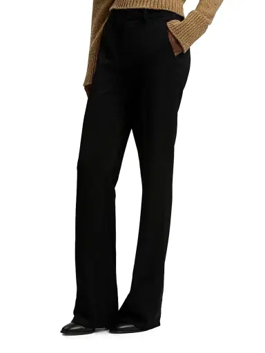 Ralph Lauren Collection Women's Wrigley Grain De Poudre Pants - Black - Size 8 | Thumbnail 4 Ralph Lauren Collection Women's Wrigley Grain De Poudre Pants - Black - Size 8 | Thumbnail 4
