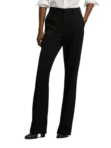 Ralph Lauren Collection Women's Wrigley Grain De Poudre Pants - Black - Size 8 | Thumbnail 7 Ralph Lauren Collection Women's Wrigley Grain De Poudre Pants - Black - Size 8 | Thumbnail 7