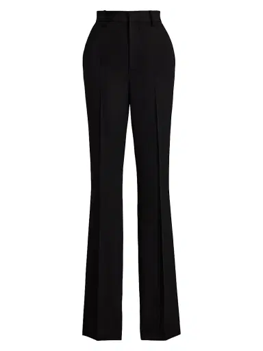 Ralph Lauren Collection Women's Wrigley Grain De Poudre Pants - Black - Size 8 | Thumbnail 1 Ralph Lauren Collection Women's Wrigley Grain De Poudre Pants - Black - Size 8 | Thumbnail 1
