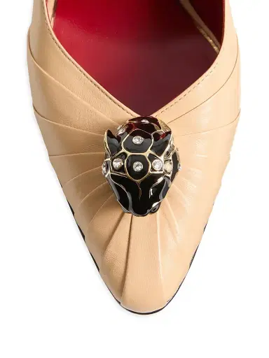 Valentino Garavani Women's Panthea Goatskin 105MM Pumps - Red | Thumbnail 12 Valentino Garavani Women's Panthea Goatskin 105MM Pumps - Red | Thumbnail 12