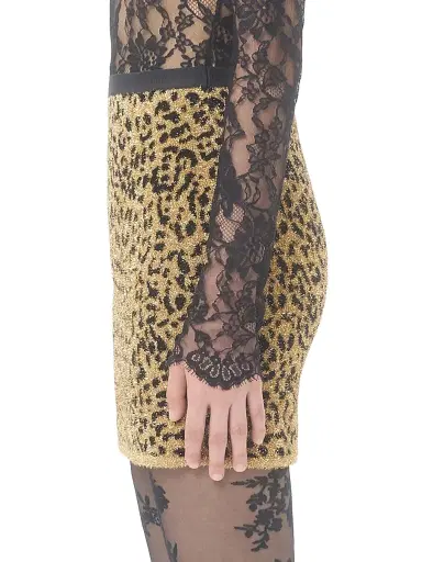 Valentino Garavani Women's Jacquard Animal Print Lurex Knit Skirt - Animal Print - Size Medium | Thumbnail 3 Valentino Garavani Women's Jacquard Animal Print Lurex Knit Skirt - Animal Print - Size Medium | Thumbnail 3