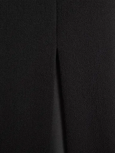 Valentino Garavani Women's Wool Crepe Midi Skirt - Black | Thumbnail 5 Valentino Garavani Women's Wool Crepe Midi Skirt - Black | Thumbnail 5
