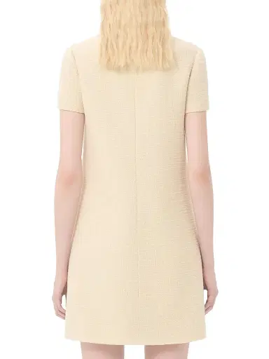 Valentino Garavani Women's Short Dress in Plain Wool Tweed - Almond Black | Thumbnail 4 Valentino Garavani Women's Short Dress in Plain Wool Tweed - Almond Black | Thumbnail 4