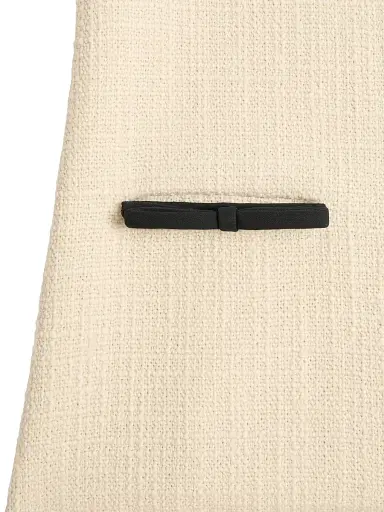 Valentino Garavani Women's Short Dress in Plain Wool Tweed - Almond Black | Thumbnail 6 Valentino Garavani Women's Short Dress in Plain Wool Tweed - Almond Black | Thumbnail 6