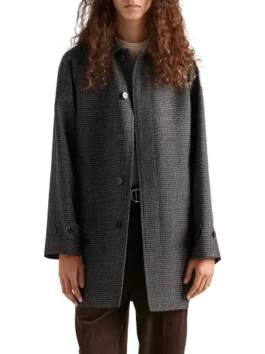 Prada Men's Wool Coat - Black | Thumbnail 2 Prada Men's Wool Coat - Black | Thumbnail 2