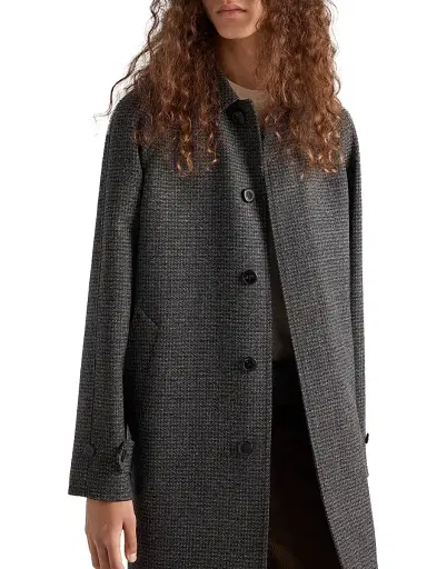 Prada Men's Wool Coat - Black | Thumbnail 4 Prada Men's Wool Coat - Black | Thumbnail 4