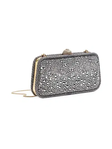 Valentino Garavani Women's Carry Secrets Minaudiere Clutch with Rhinestones - Crystal | Thumbnail 5 Valentino Garavani Women's Carry Secrets Minaudiere Clutch with Rhinestones - Crystal | Thumbnail 5