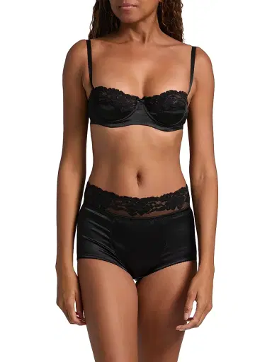 Dolce & Gabbana Women's Semi-Padded Balconette Bra - Black - Size XL | Thumbnail 3 Dolce & Gabbana Women's Semi-Padded Balconette Bra - Black - Size XL | Thumbnail 3