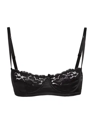 Dolce & Gabbana Women's Semi-Padded Balconette Bra - Black - Size XL | Thumbnail 1 Dolce & Gabbana Women's Semi-Padded Balconette Bra - Black - Size XL | Thumbnail 1