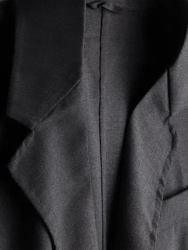 Prada Men's Single-Breasted Wool Blend Jacket - Grey | Thumbnail 7 Prada Men's Single-Breasted Wool Blend Jacket - Grey | Thumbnail 7