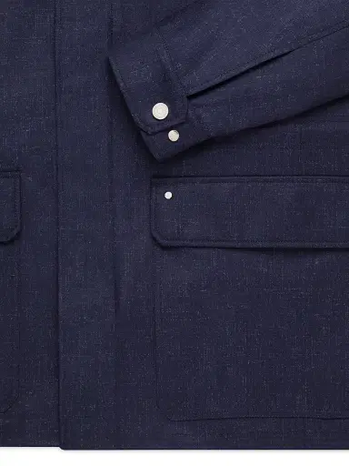 Stefano Ricci Men's Field Jacket in Fine Wool and Silk Blend | Thumbnail 3 Stefano Ricci Men's Field Jacket in Fine Wool and Silk Blend | Thumbnail 3