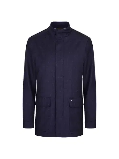 Stefano Ricci Men's Field Jacket in Fine Wool and Silk Blend | Thumbnail 1 Stefano Ricci Men's Field Jacket in Fine Wool and Silk Blend | Thumbnail 1
