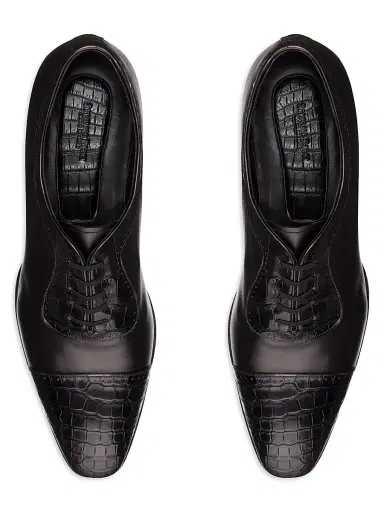 Stefano Ricci Men's Dress Shoes - Charcoal - Size 9.5 | Thumbnail 4 Stefano Ricci Men's Dress Shoes - Charcoal - Size 9.5 | Thumbnail 4