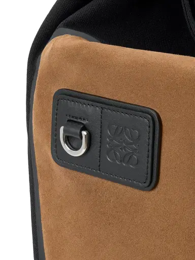 Loewe Men's Roll Top Backpack - Black Dark Gold | Thumbnail 5 Loewe Men's Roll Top Backpack - Black Dark Gold | Thumbnail 5