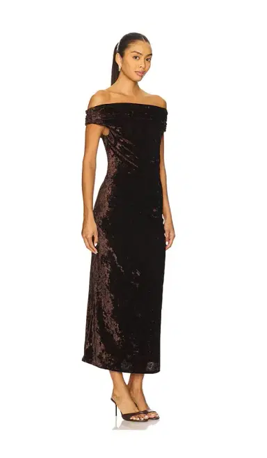 Line & Dot Brylie Velvet Maxi Dress | Thumbnail 2 Line & Dot Brylie Velvet Maxi Dress | Thumbnail 2