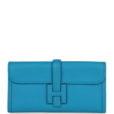 HERMÈS Hermes Jige Elan 29 Bleu Zanzibar Swift | Thumbnail 1 HERMÈS Hermes Jige Elan 29 Bleu Zanzibar Swift | Thumbnail 1
