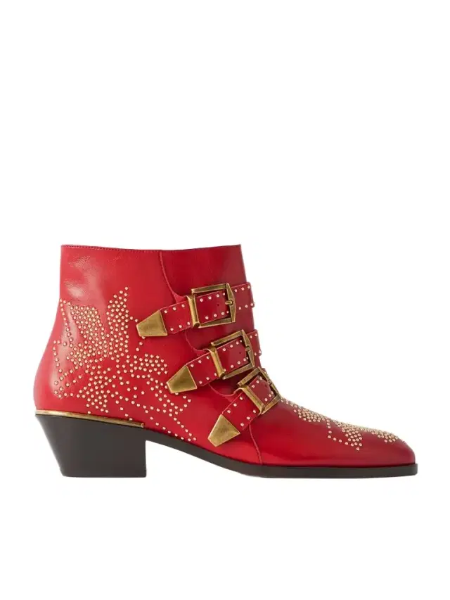 Susanna Studded Leather Ankle Boots Susanna Studded Leather Ankle Boots