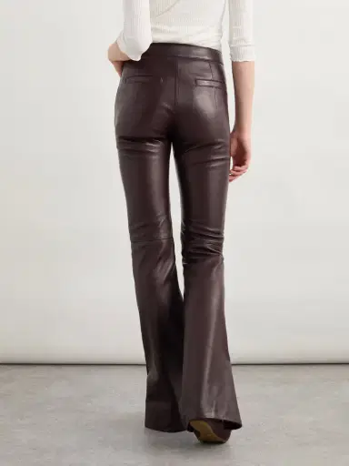 Chloé Leather Flared Pants | Thumbnail 4 Chloé Leather Flared Pants | Thumbnail 4