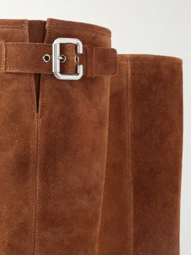 Chloé Buckled Suede Boots | Thumbnail 4 Chloé Buckled Suede Boots | Thumbnail 4