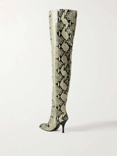 Khaite Colt Snake-effect Leather Over-the-knee Boots | Thumbnail 3 Khaite Colt Snake-effect Leather Over-the-knee Boots | Thumbnail 3