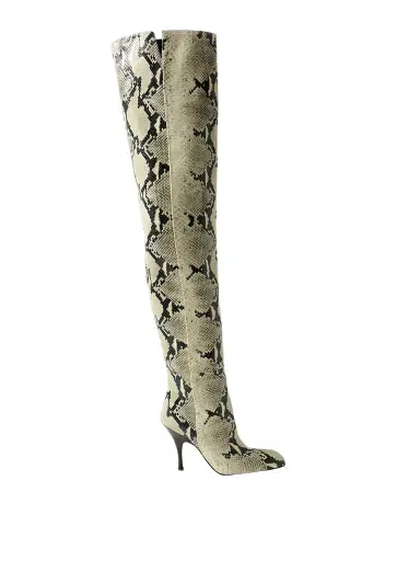 Khaite Colt Snake-effect Leather Over-the-knee Boots | Thumbnail 1 Khaite Colt Snake-effect Leather Over-the-knee Boots | Thumbnail 1