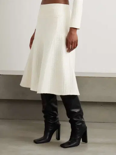Alaïa Silk-cloqué Midi Skirt | Thumbnail 3 Alaïa Silk-cloqué Midi Skirt | Thumbnail 3
