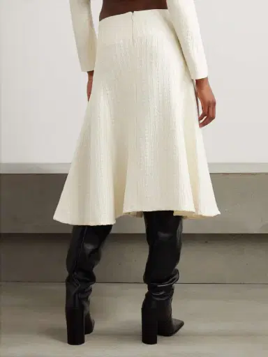 Alaïa Silk-cloqué Midi Skirt | Thumbnail 4 Alaïa Silk-cloqué Midi Skirt | Thumbnail 4